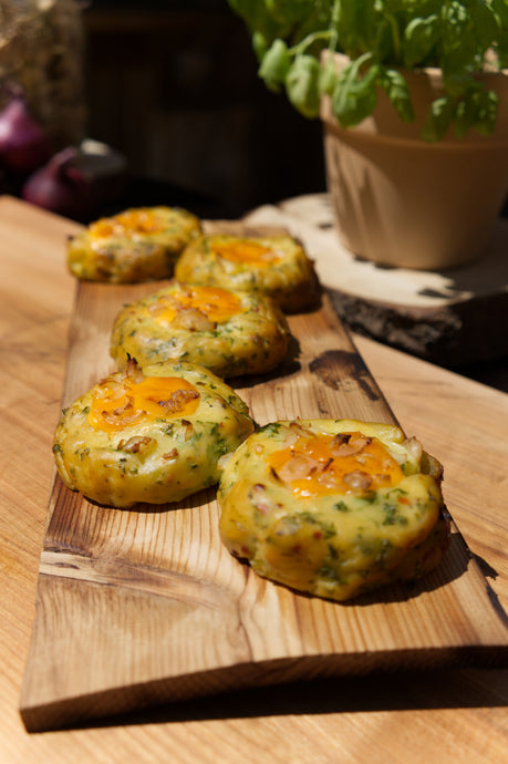 Geräucherter Kartoffelstampf mit Cheddar und Zwiebel