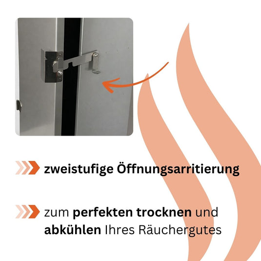Räucherofen CENTUM 110x40x27 cm Edelstahl | Jaeger