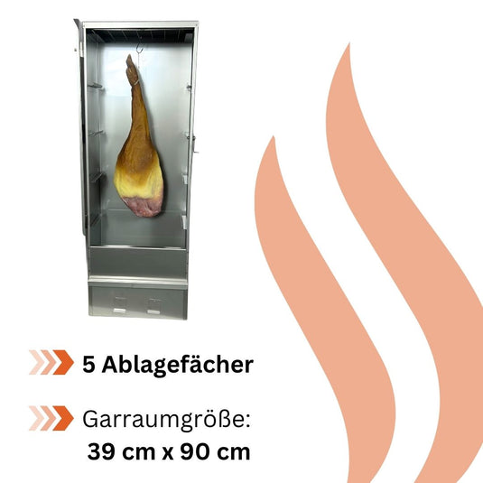 Räucherofen CENTUM 110x40x27 cm Edelstahl | Jaeger