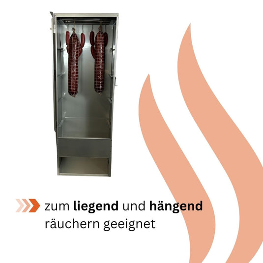 Räucherofen CENTUM 110x40x27 cm Edelstahl | Jaeger