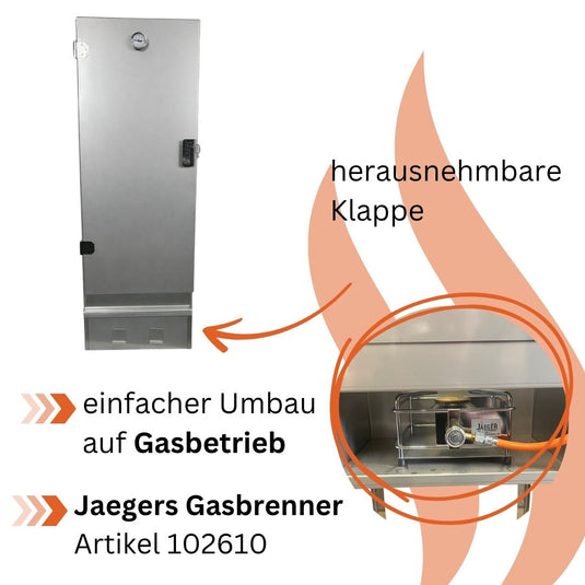 Räucherofen CENTUM 110x40x27 cm Edelstahl | Jaeger