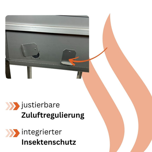 Räucherofen CENTUM 110x40x27 cm Edelstahl | Jaeger