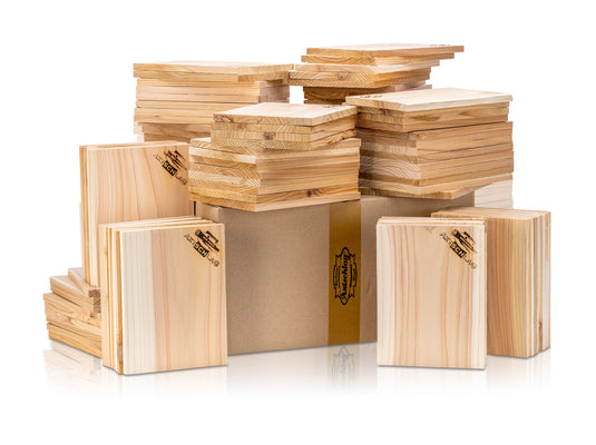 Grillbretter Western Red Cedar lose, gestempelt