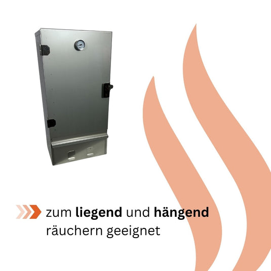 Räucherofen OCTO 80x40x27 cm Edelstahl | Jaeger